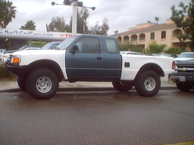 Ford Ranger Prerunner on a used car lot